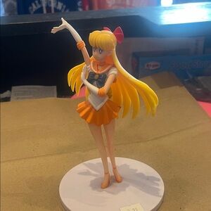 Charming Orange and White Anime Doll